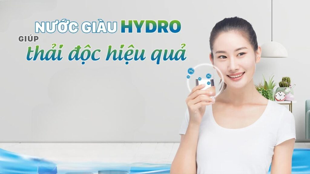 Nước giàu Hydro giúp thải độc hiệu quả.